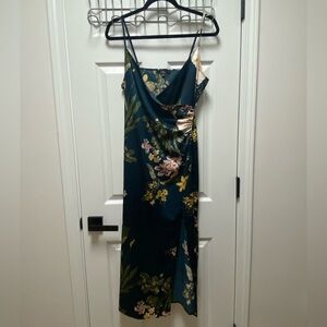 Floral Satin Slip Dress